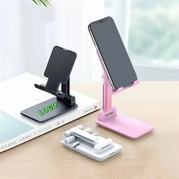 Retractable folding mobile phone desktop stand