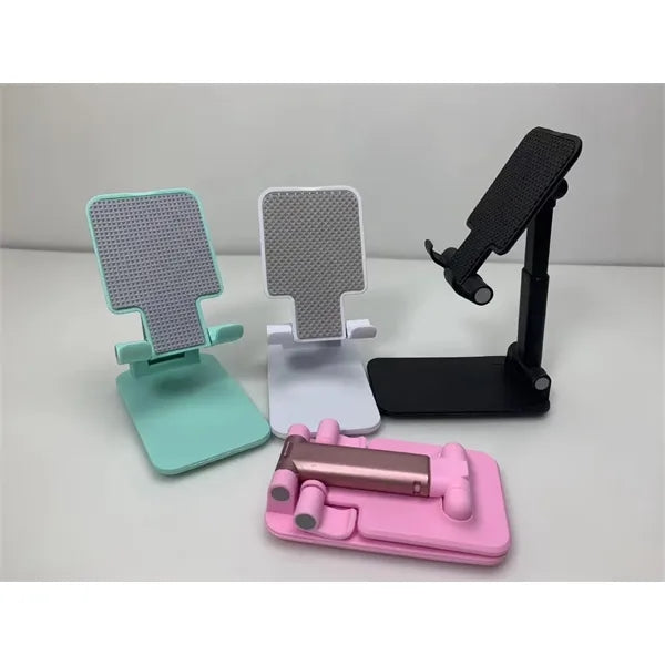 Retractable folding mobile phone desktop stand
