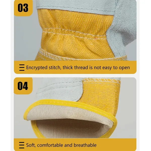Hort Full-Palm Cowhide Cotton Welding Gloves