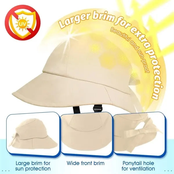 Cycling helmet-style sun protection hat