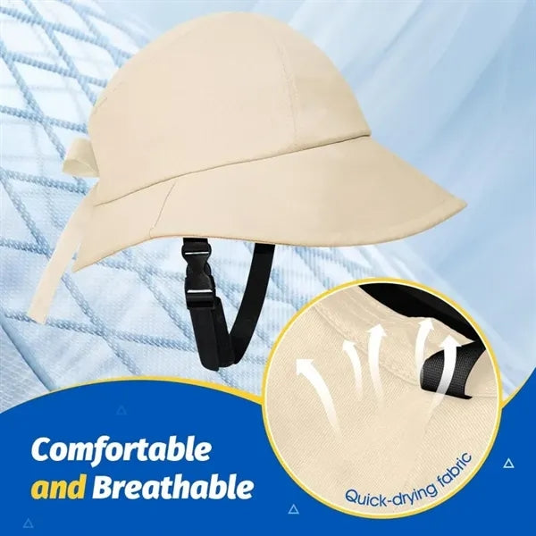 Cycling helmet-style sun protection hat