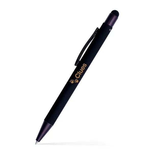 Fleetwood Stylus Satin Soft Touch Gel Click Pen (Recycled Al