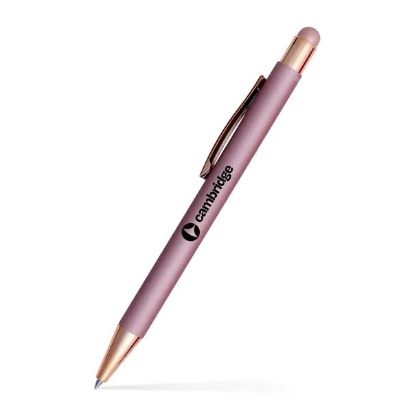 Fleetwood Stylus Satin Soft Touch Gel Click Pen (Recycled Al