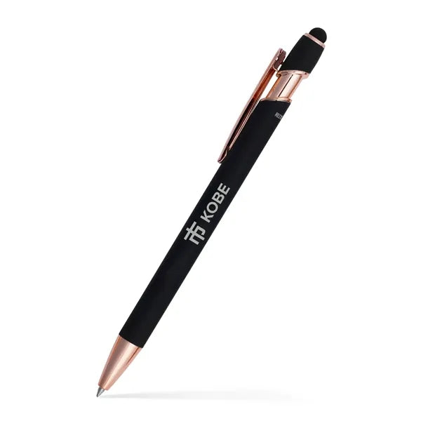 Lexi Stylus Satin Soft Touch Gel Click Pen - Rose Gold (Recy