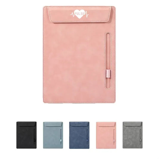 A4 PU Leather Magnetic Clip Board