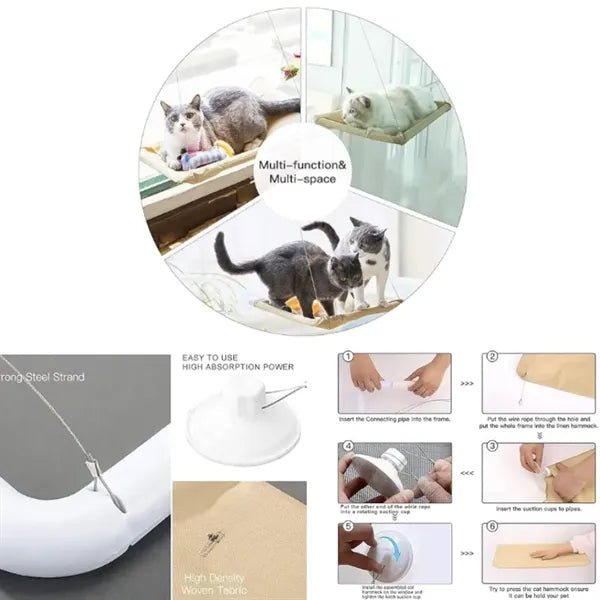 Cat Window Perch Hammock Seat