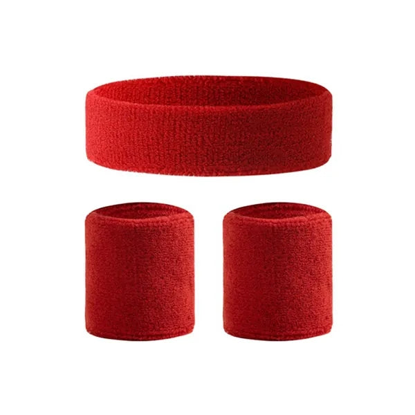 ActiveFit 3pc Sweatband Set Headband & Wristbands