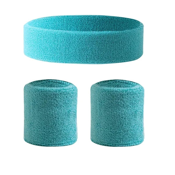 ActiveFit 3pc Sweatband Set Headband & Wristbands