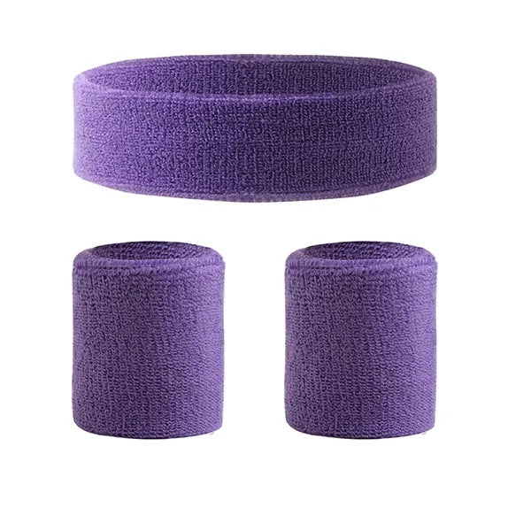 ActiveFit 3pc Sweatband Set Headband & Wristbands