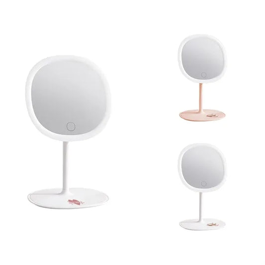 Countertop Cosmetic Makeup Mirror with Led Lights Touch Scre