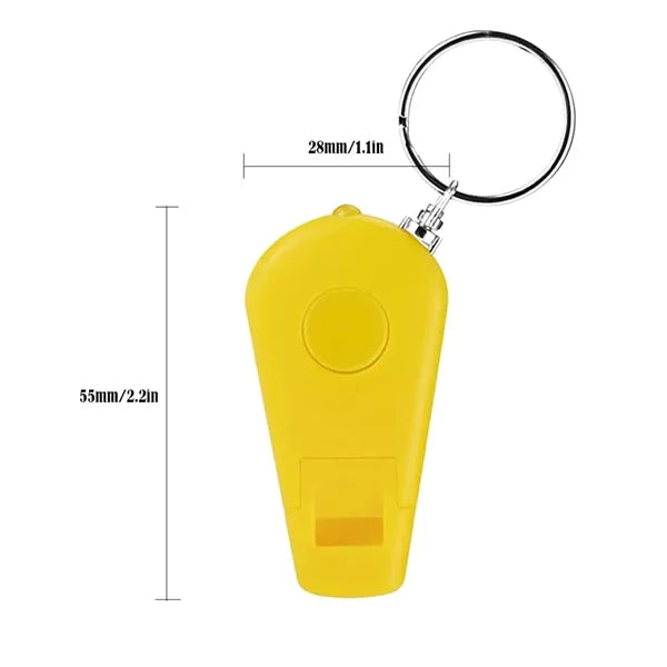 LED Lighted Whistle Keychain