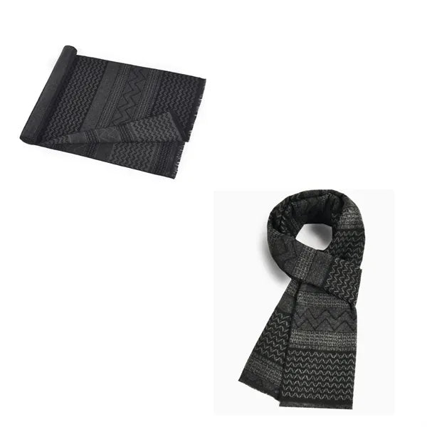 Long Imitated Cashmere Warm Jacquard Scarf