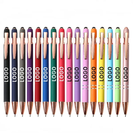Retractable Ballpoint Pen with Stylus Tip