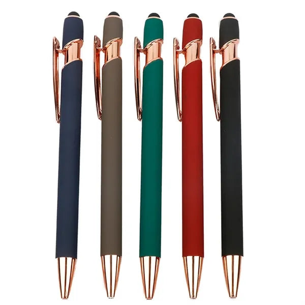 Retractable Ballpoint Pen with Stylus Tip