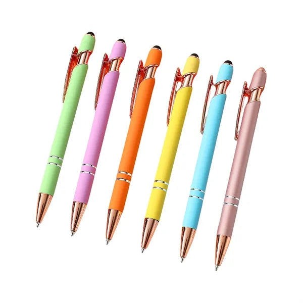 Retractable Ballpoint Pen with Stylus Tip