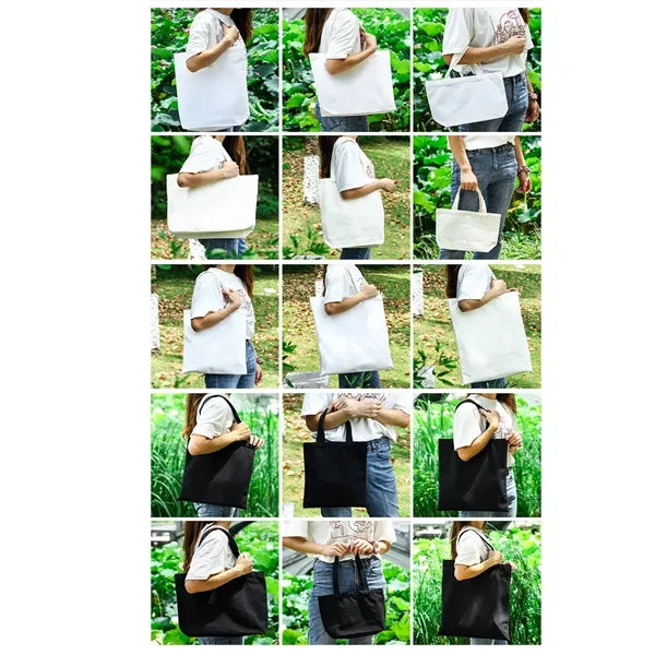 One-Shoulder Cotton And Linen Handbag