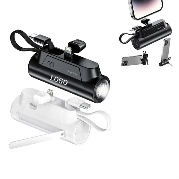 Portable fast charger with built-in flashlight