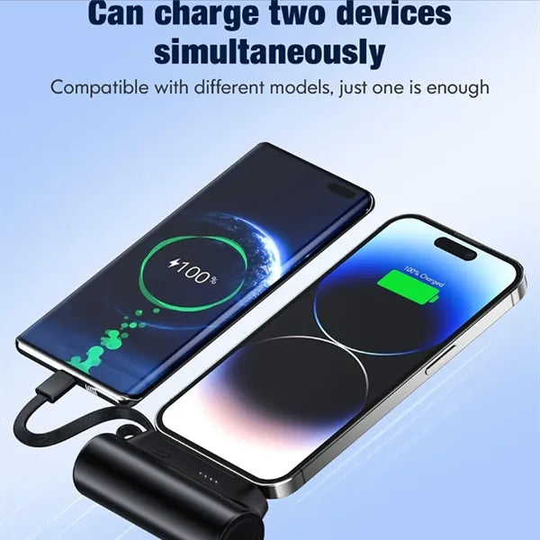Portable fast charger with built-in flashlight