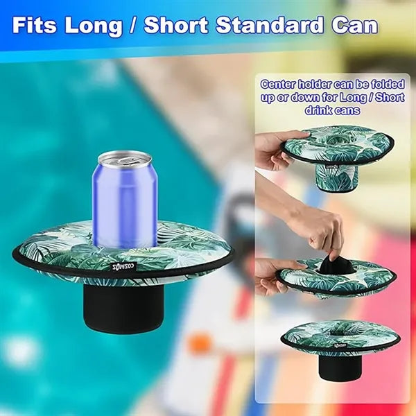 Outdoor Neoprene Floating Drink Beverage Holder