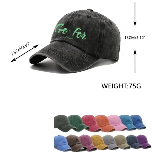 Washed Plain Baseball Cap