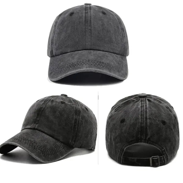 Washed Plain Baseball Cap
