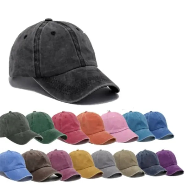 Washed Plain Baseball Cap