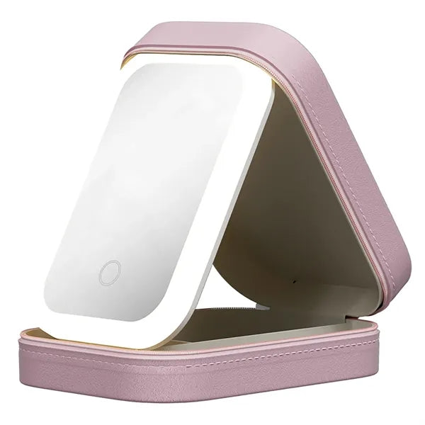 Travel Portable Led Makeup Bag With Adjustable Light