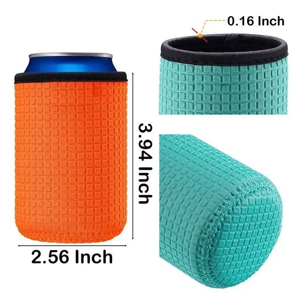 Stylish and Durable 12oz Embossed Neoprene Can Cooler