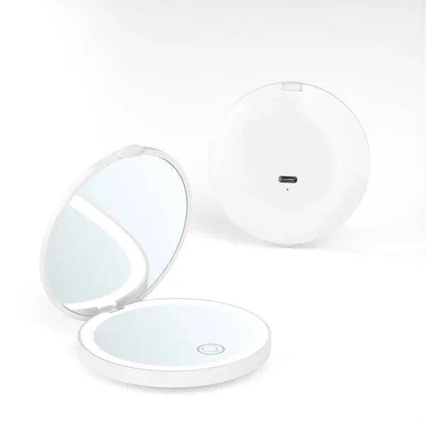 Compact 3.14inch Rechargeable Travel Makeup Mirror