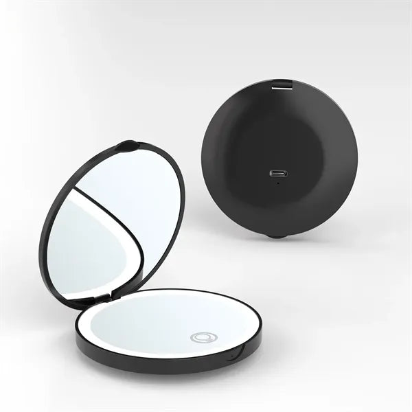 Compact 3.14inch Rechargeable Travel Makeup Mirror