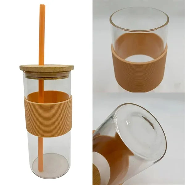 12oz Smoothie Cup With Bamboo Lid