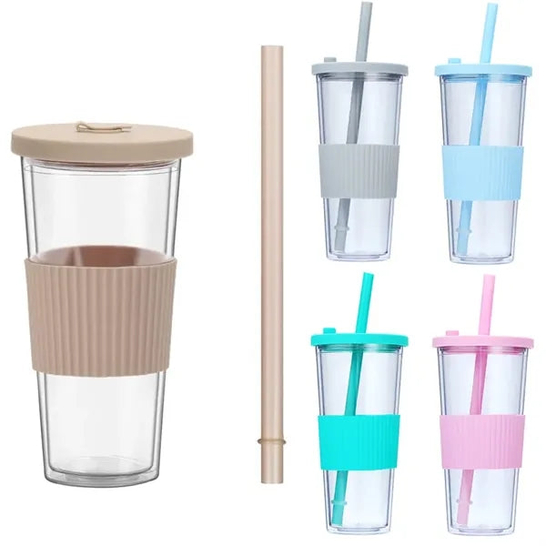 24oz Iced Coffee Boba Tea Cups Jar Drinking Glasses for Smoo