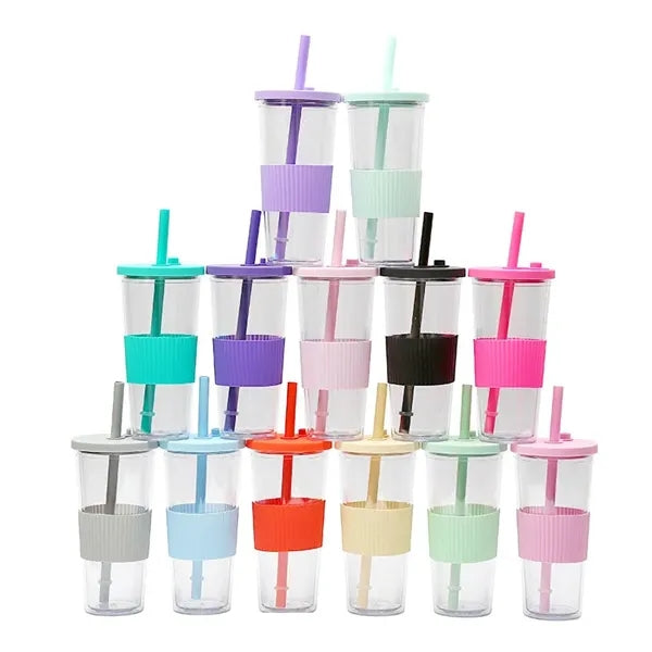 24oz Iced Coffee Boba Tea Cups Jar Drinking Glasses for Smoo