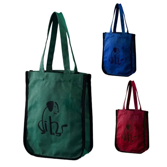 Canvas cotton Corner tote bag -8.5" W x 11.25" H x 4.5" D