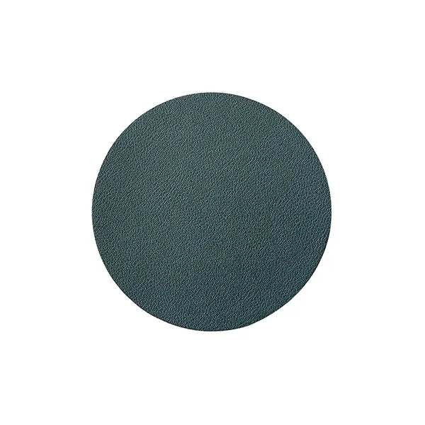 3.93 Inch Soft Round PU Leather Coaster