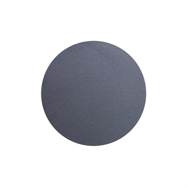 3.93 Inch Soft Round PU Leather Coaster