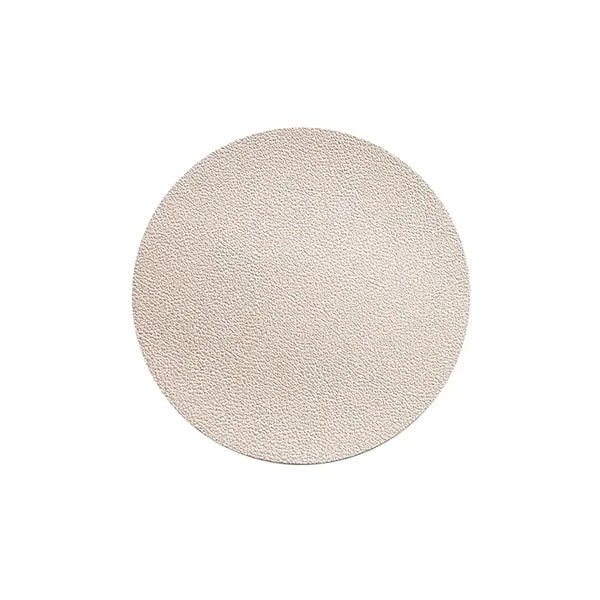 3.93 Inch Soft Round PU Leather Coaster