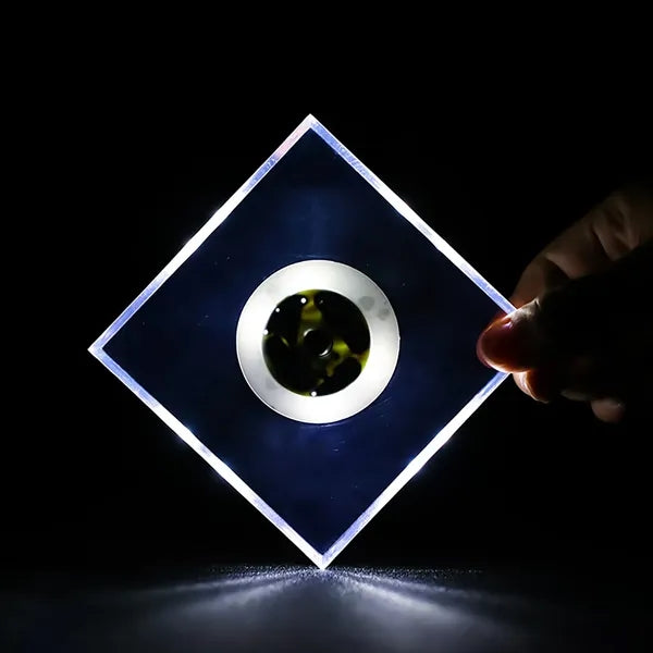 3.7 Inch LED Light-Up Acrylic Coasters