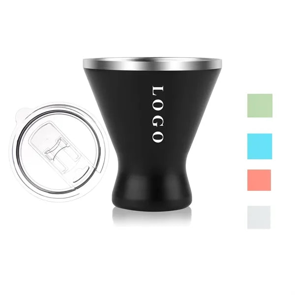 10oz Mini Stainless Steel Martini Glass with Lid