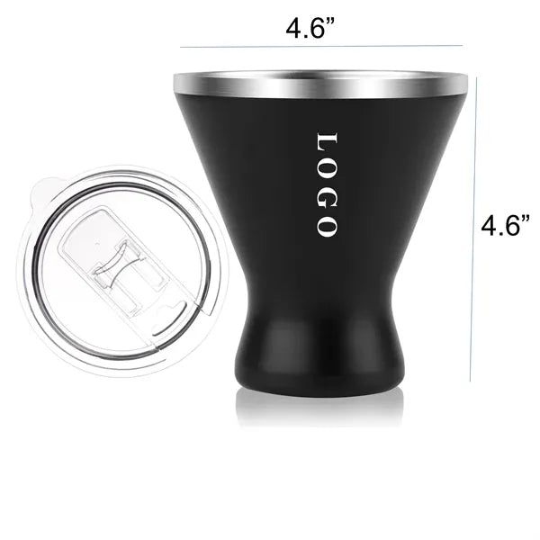 10oz Mini Stainless Steel Martini Glass with Lid