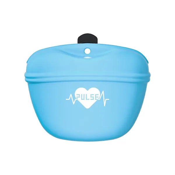 Portable Silicone Dog Treat Bag With Clip