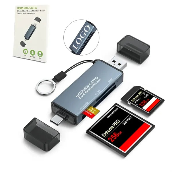 5-in-1 CF/SD/TF Card Reader