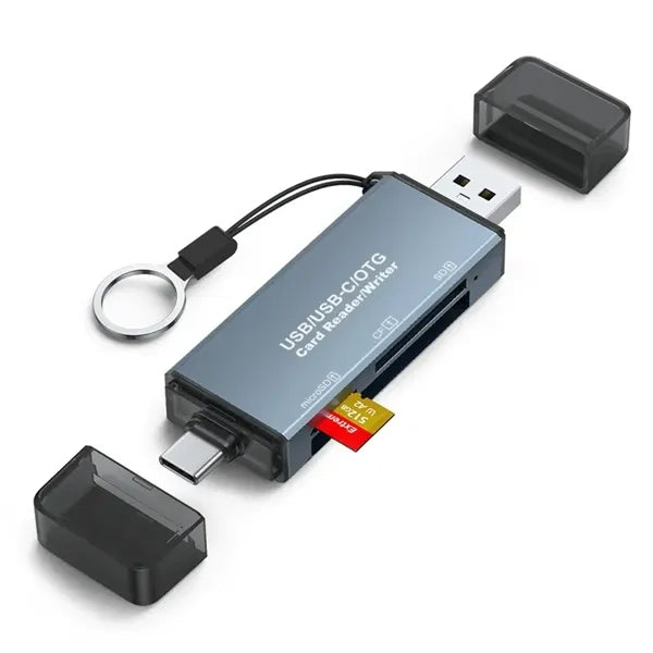 5-in-1 CF/SD/TF Card Reader