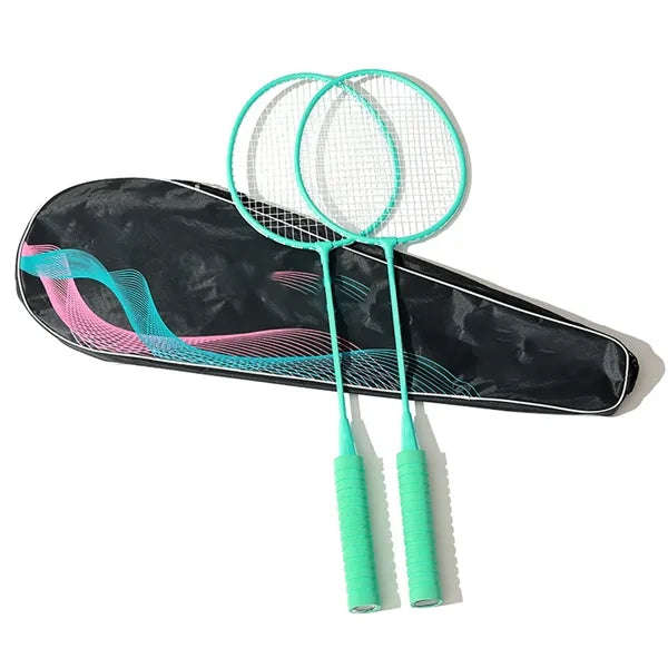 Double Badminton Racket Set