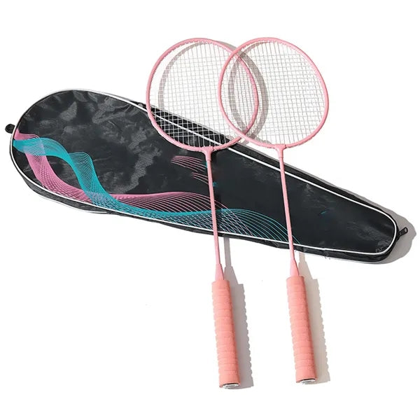 Double Badminton Racket Set