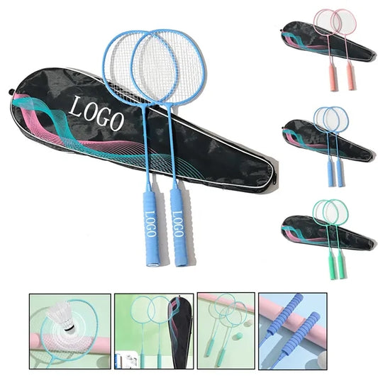 Double Badminton Racket Set