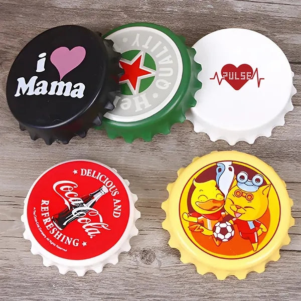 Beer Cap Shaped Magnetic Bottle Opener