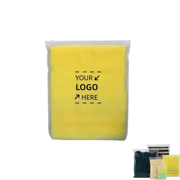 9.8" x 13.8" Frosted Zipper Packaging Bag