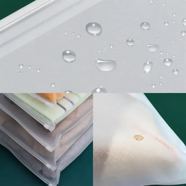 9.8" x 13.8" Frosted Zipper Packaging Bag