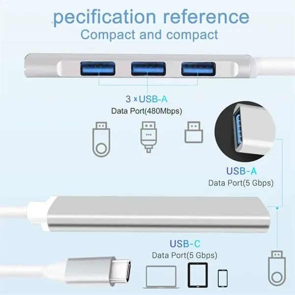 USB 3.0 HUB docking station with 4 Ports